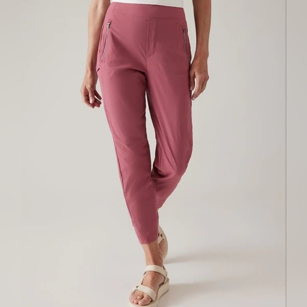 COPY - ATHLETA TREKKIE NORTH HIGH RISE JOGGER 18 | Berry Rose